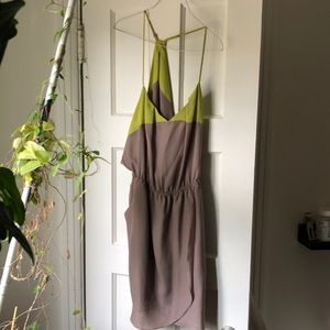 Bcbgeneration size small dress- green and taupe